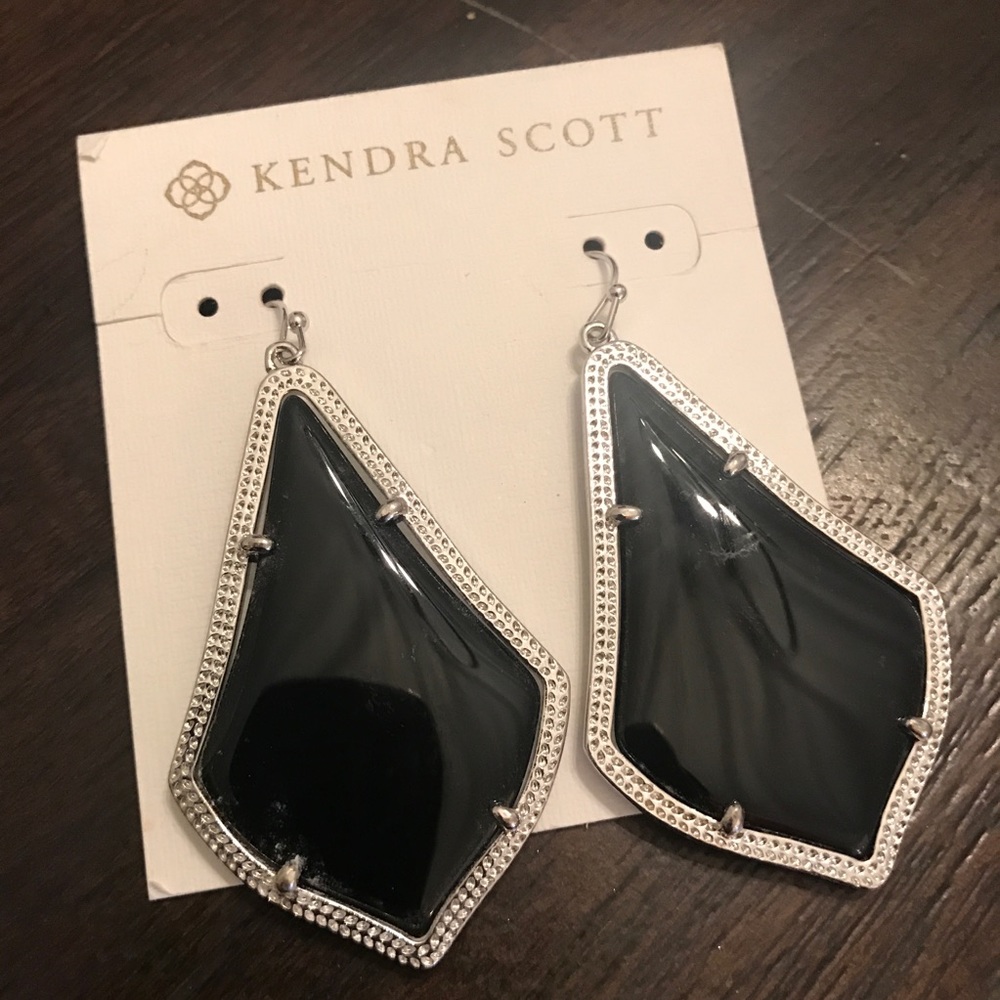 Kendra Scott Earrings - Black & Silver